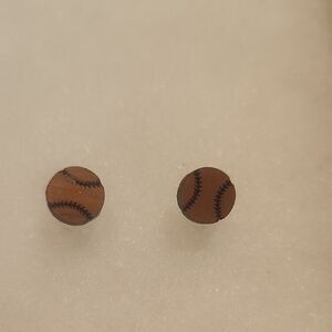 Baseball Stud Earrings
